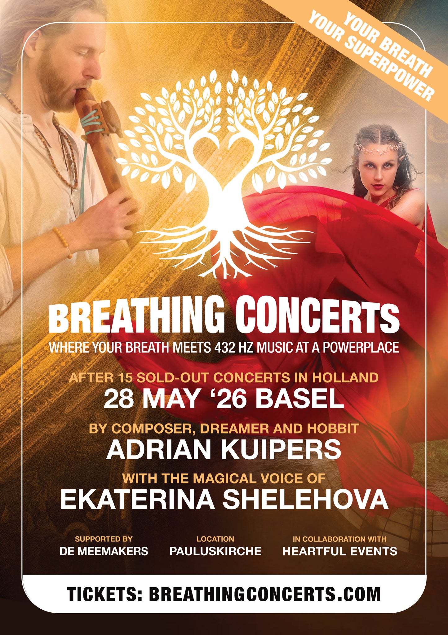 Breathing Concerts Adrian Kuipers & Ekaterina Shelehova - 28 MAY 2026 - Pauluskirche, Basel